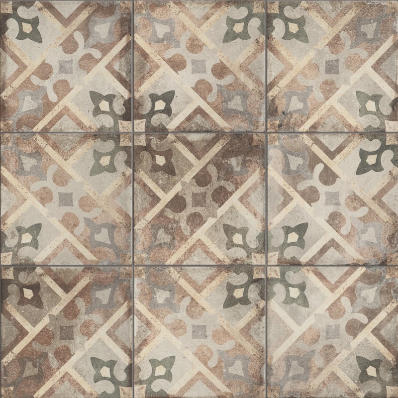 Merola Tile D'Anticatto Decor Laterza 8-3/4" x 8-3/4" Porcelain Floor and Wall Tile