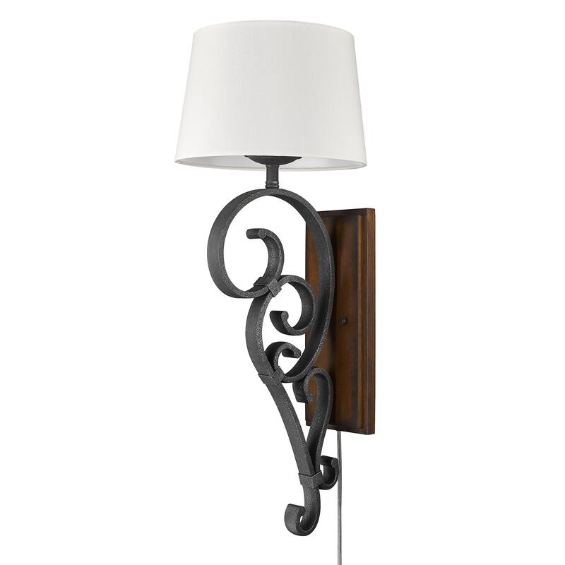 Wry Lighting Madera 1-light Wall Sconce in Black Iron - Black Iron