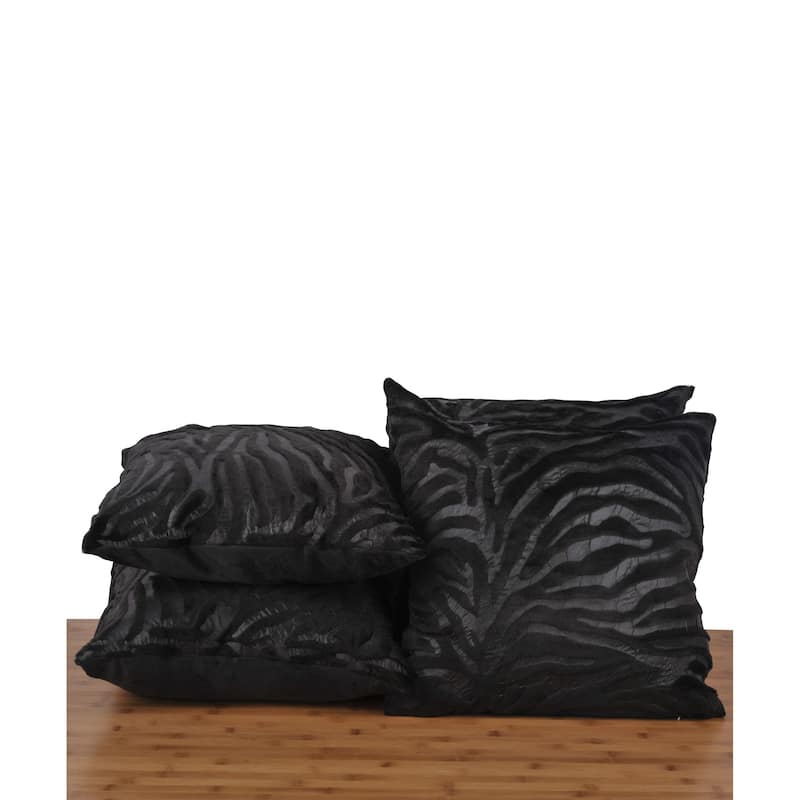 Serenta EmbossedMink 4 Pcs Throw Pillow Cushion Case Cover Shell Set