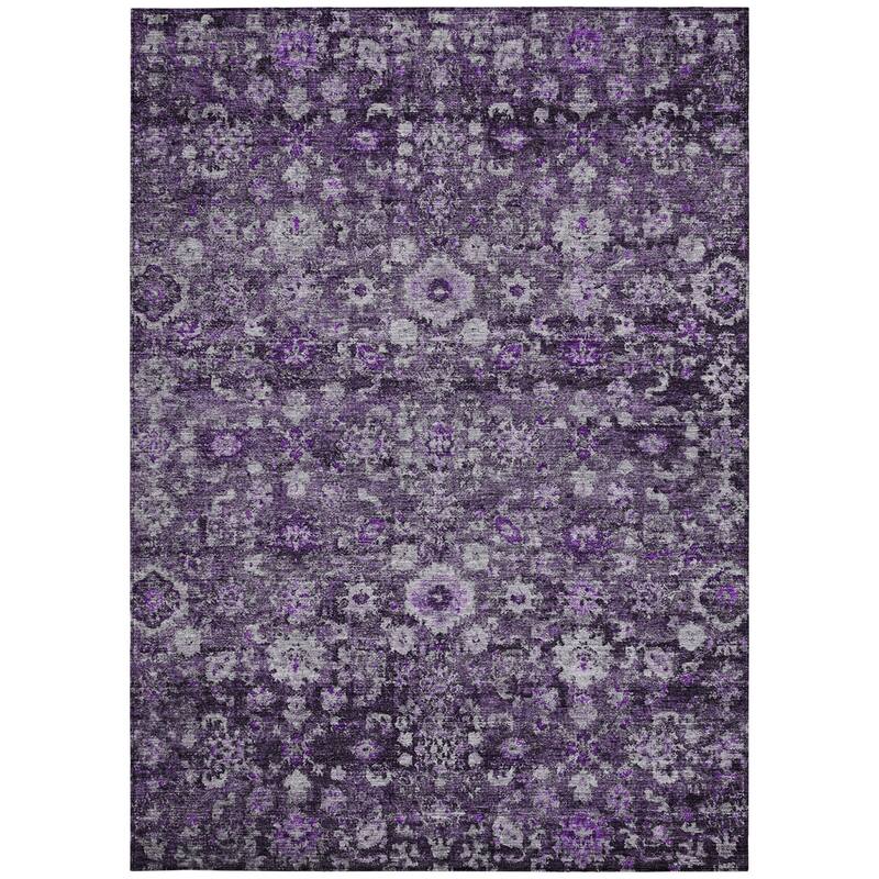 HomeRoots Oriental Traditional Rectangle Outdoor Rug