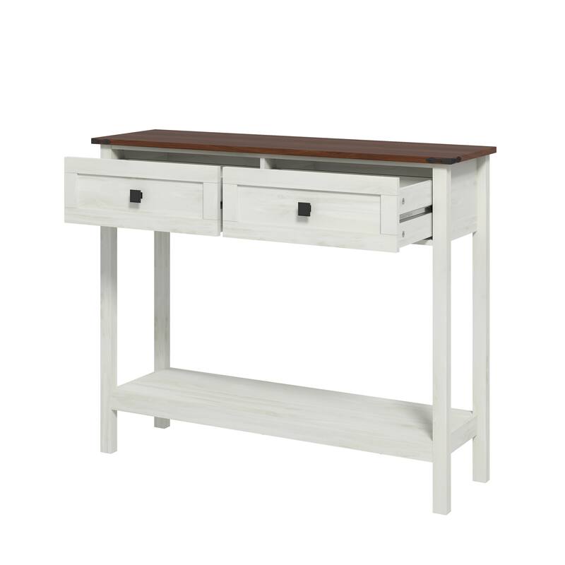 Farmhouse Style Console Table for Entryway