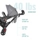 preview thumbnail 3 of 4, Dream On Me Volgo Twin Umbrella Stroller