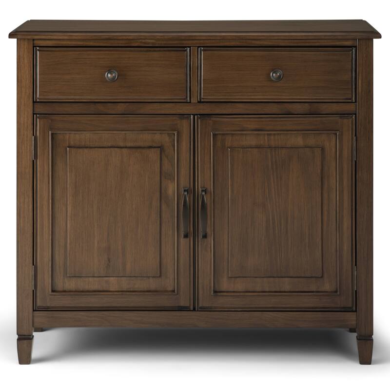 WYNDENHALL Hampshire Solid Wood 51 inch Wide Storage Bench Trunk and 40 inch Wide Storage Cabinet