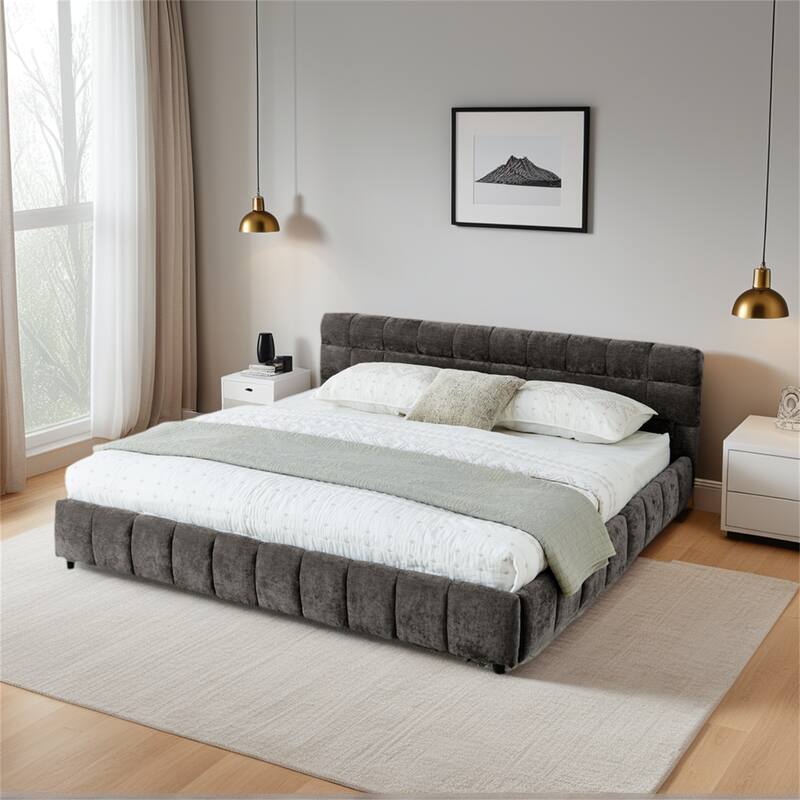 California King size Upholstered Bed