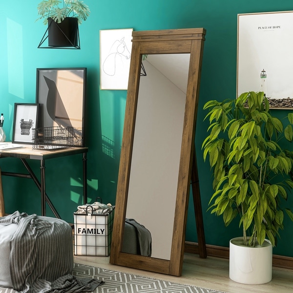 Furniture of America Leon Rustic Standing Floor Mirror. Opens flyout.
