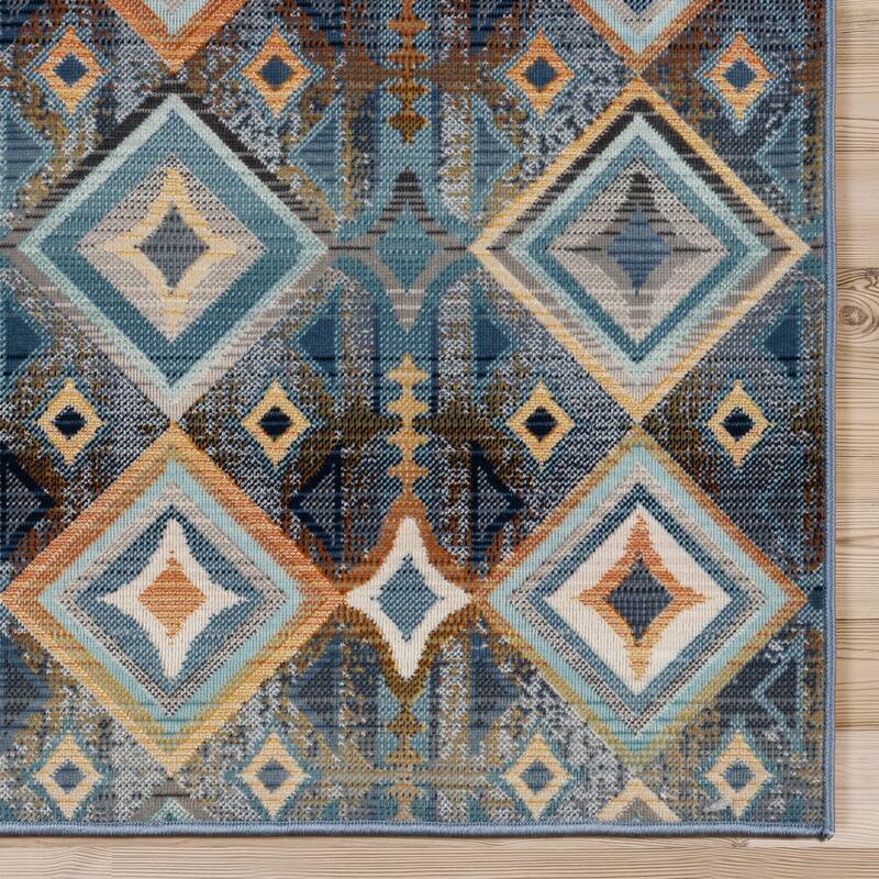 Gertmenian Caravan Modern Moroccan Bohemian UV Protected Polypropylene Woven Indoor/ Outdoor Area Rug Collection