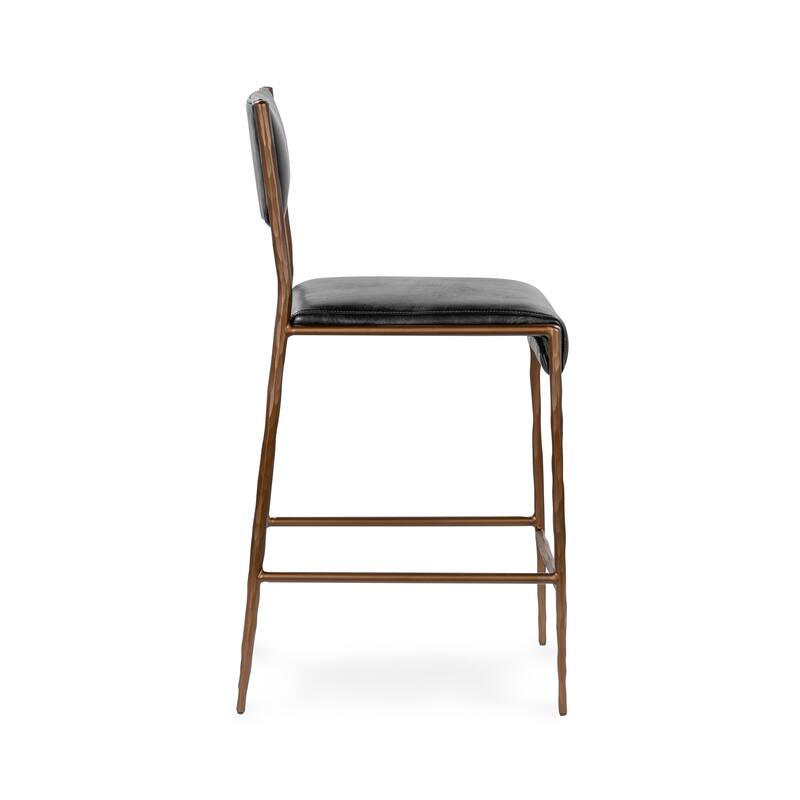 Classic Home Kayne Leather Counter Stool