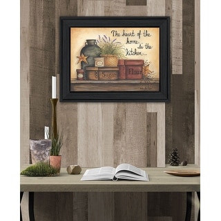 TrendyDecor4U Farmhouse "Heart of the Home" Framed Print Wall Art by ...