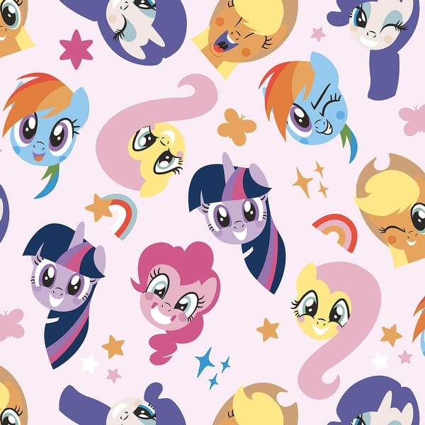 slide 2 of 7, My Little Pony Toss Peel and Stick Wallpaper by RoomMates
