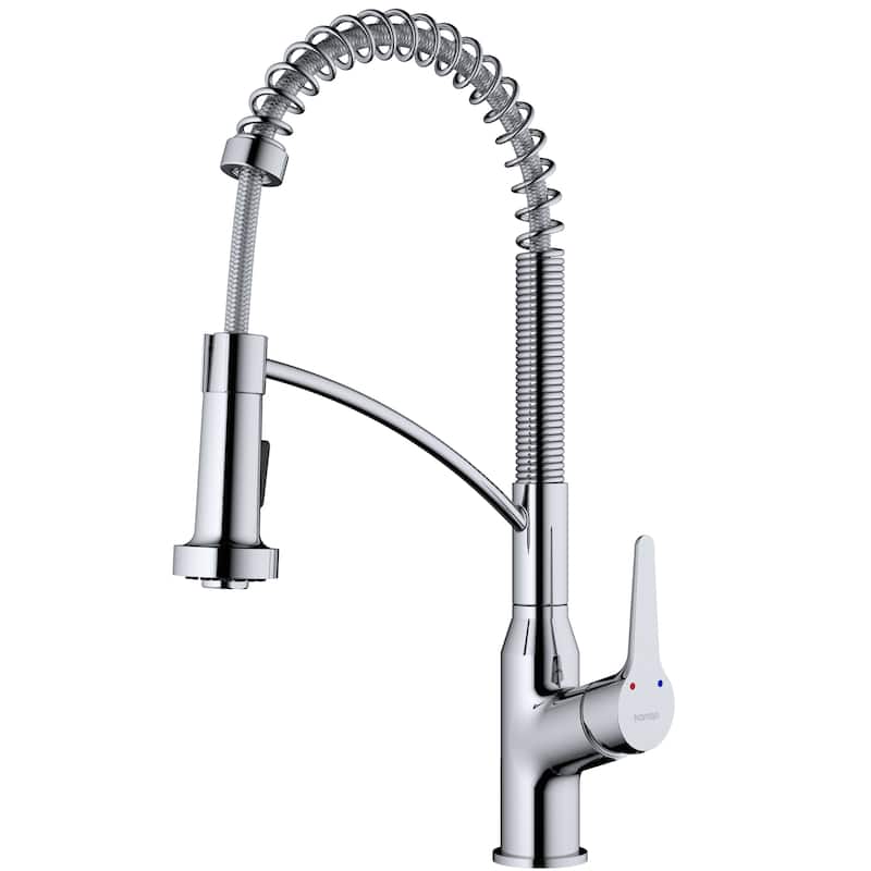 Karran Scottsdale Single-Handle Pull-Down Sprayer Kitchen Faucet - Chrome