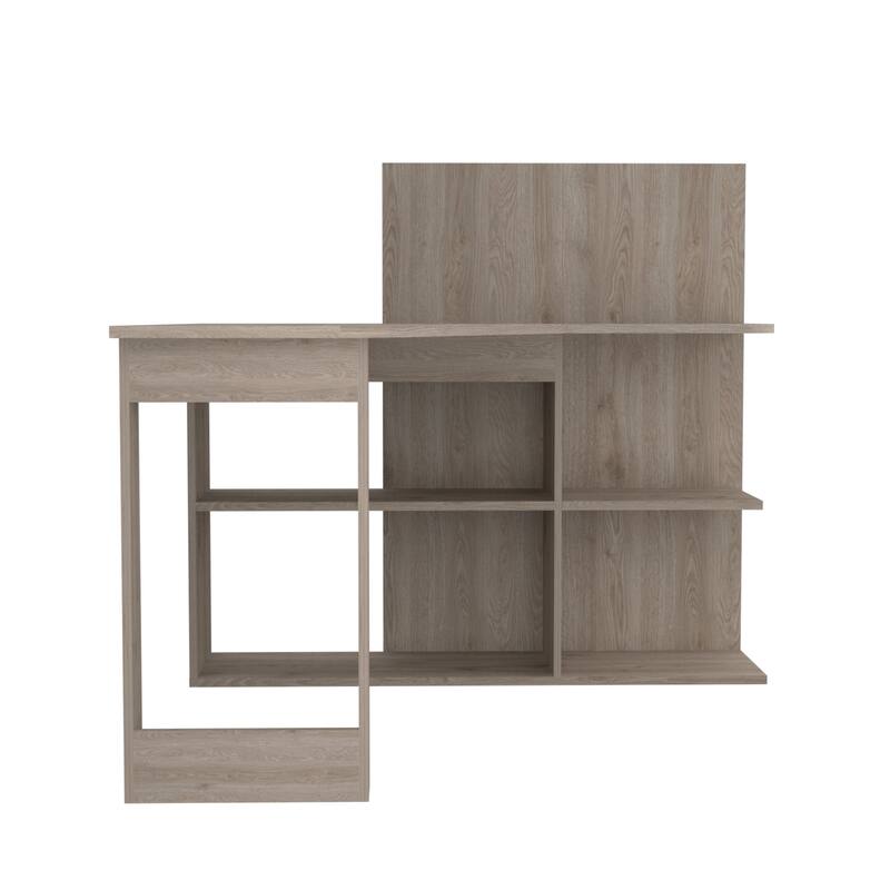 Computer Desk for Office,Living Room ,Apartment,Easy To Assemble, Light Gray - Light Gray