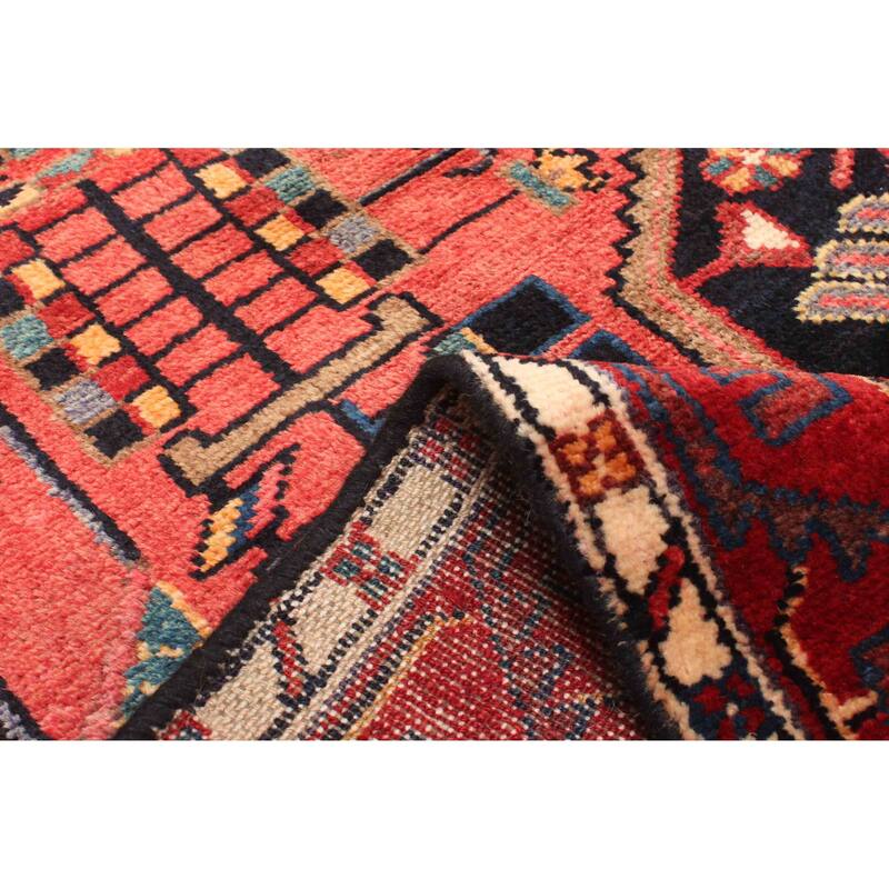ECARPETGALLERY Hand-knotted Anatolian Vintage Red Wool Rug - 4'0 x 6'11