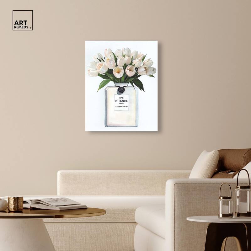 Doll Memories - Floral Happiness Canvas by Art Remedy, Gallery Wrapped