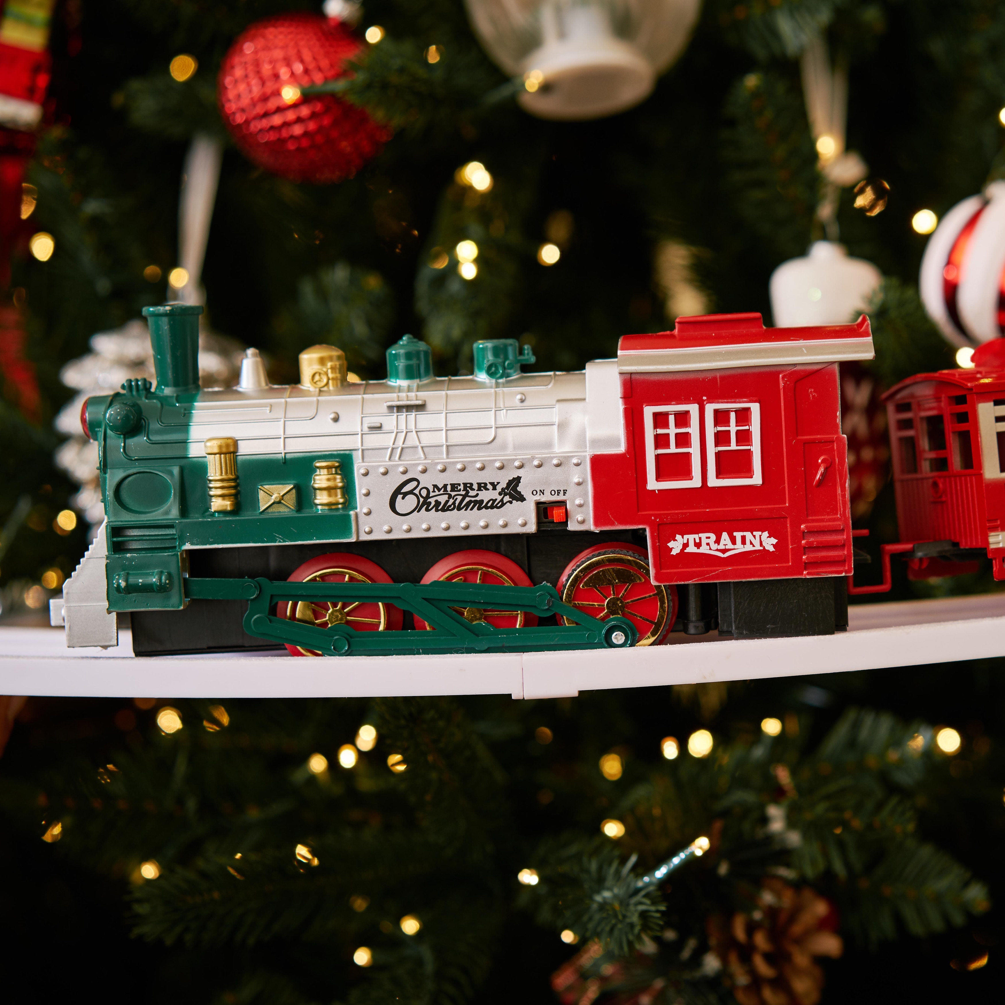 Animated Train Around The Tree