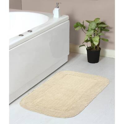 Radiant Collection Absorbent Cotton Machine Washable Bath Rug