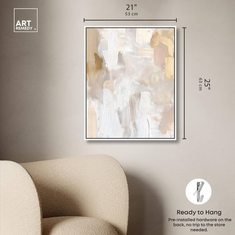 Beige and Cream II Canvas by Art Remedy