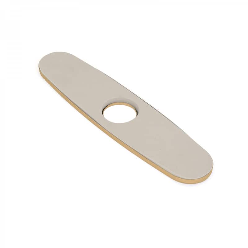 Faucet Hole Cover Plate Brass Widespread 8" PVD Everlasting Finish for Single Hole Faucet Renovators Supply - Yellow