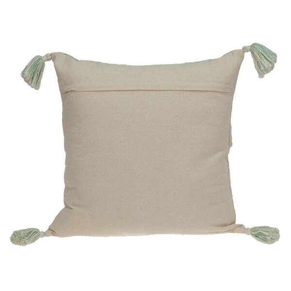 Cream And Mint Woven Throw Pillow Cream And Mint Woven Throw Pillow