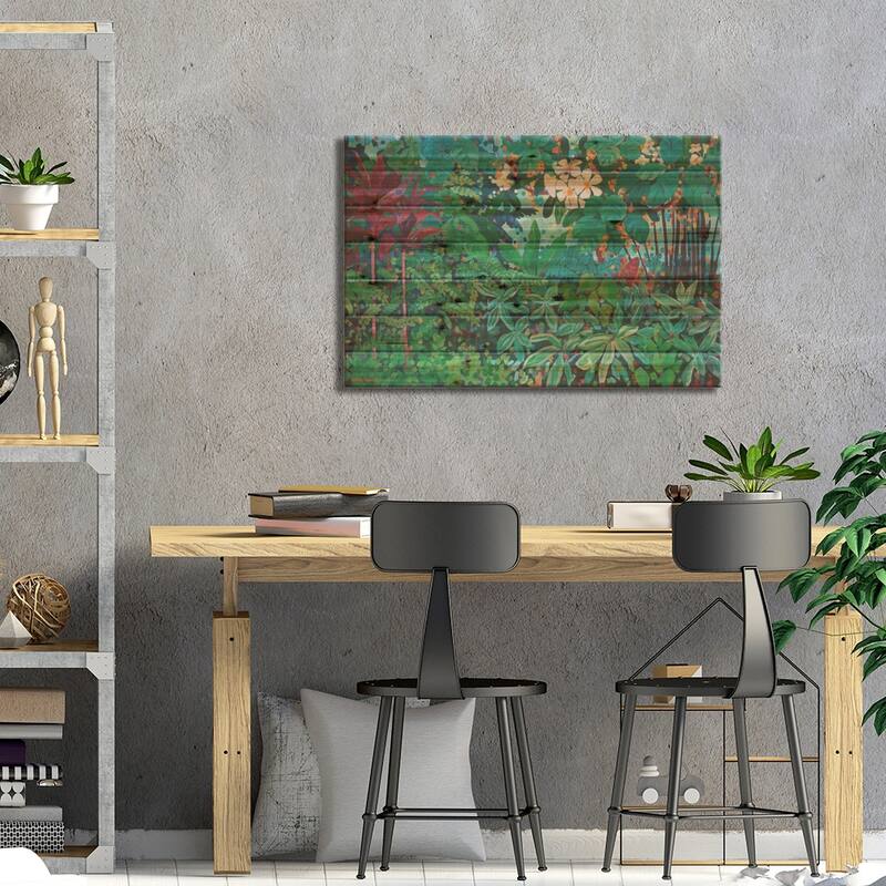 Lush Print On Wood by Melissa Read-Devine - Multi-Color