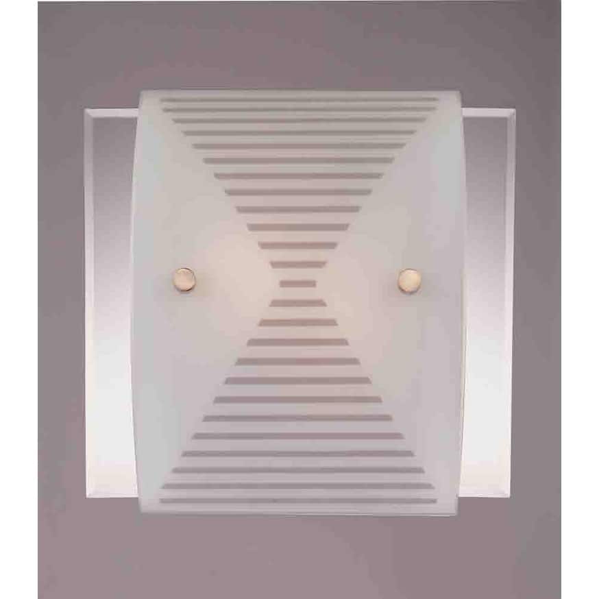 Volume Lighting V6087 12" Height Wall Washer Sconce with 2 Lights and - Brushed Nickel