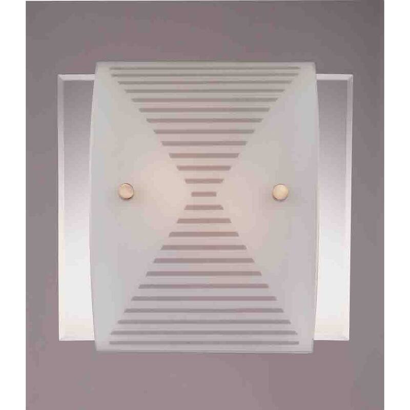 Volume Lighting V6087 12" Height Wall Washer Sconce with 2 Lights and - Brushed Nickel - Brushed Nickel