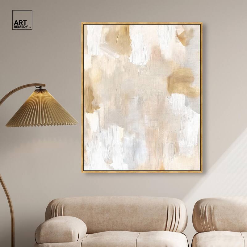 Beige and Cream I Canvas by Art Remedy