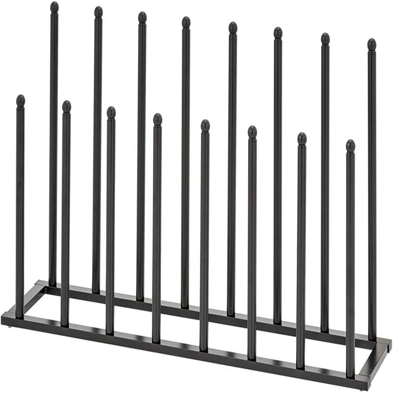 Boot Rack for Boot Storage - Boot Rack Organizer for Tall Boots - Black 8 Pair - 8"D x 33.5"W x 18"H