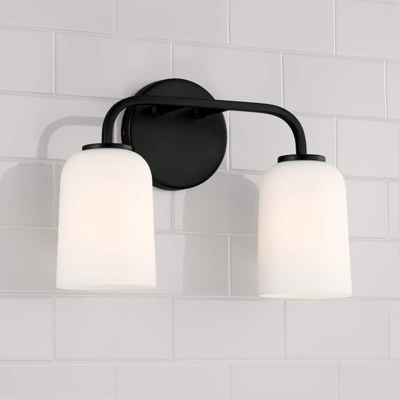 Lawson 2-light Bath/ Vanity Fixture w/ Soft White Glass