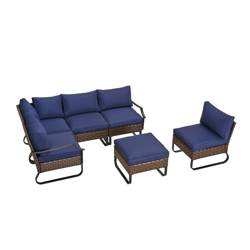 Patio Festival ULeg 6Piece Outdoor Sectional Set Bed Bath & Beyond