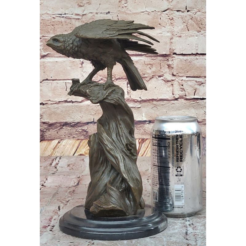 Bronze Hawk Sculpture By Mario Nick – Dynamic Avian Artwork For Nature Lovers