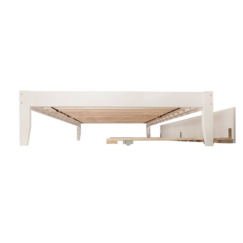 Nantucket Full Platform Bed with Footboard and Twin Trundle