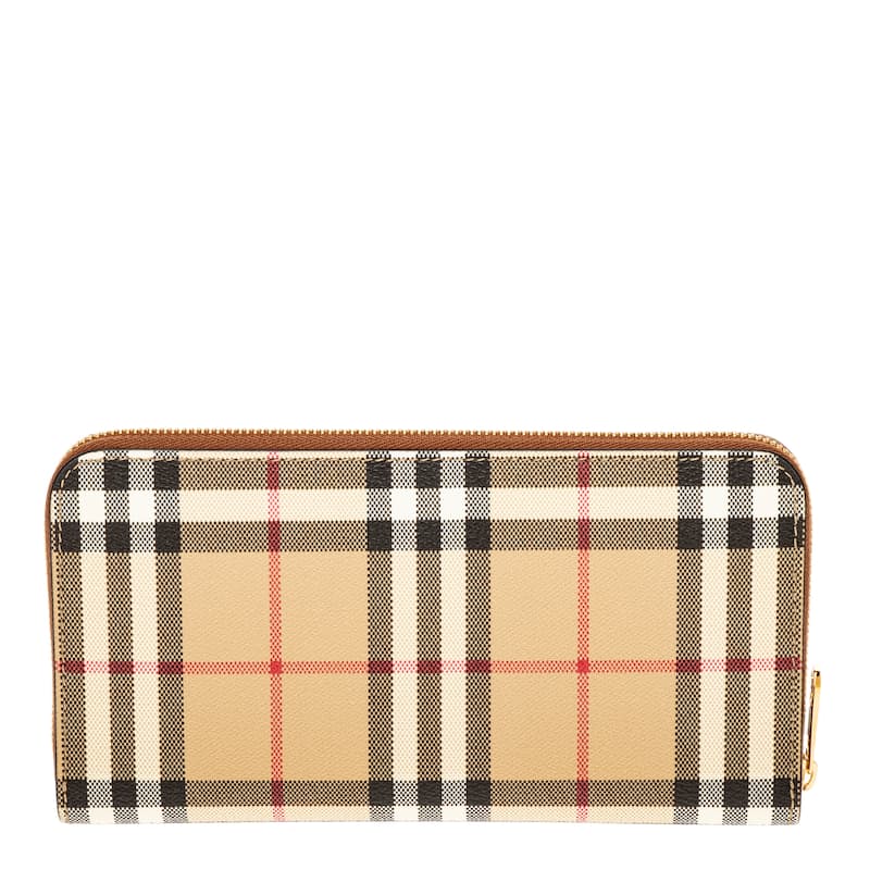 Burberry Check Zip Wallet