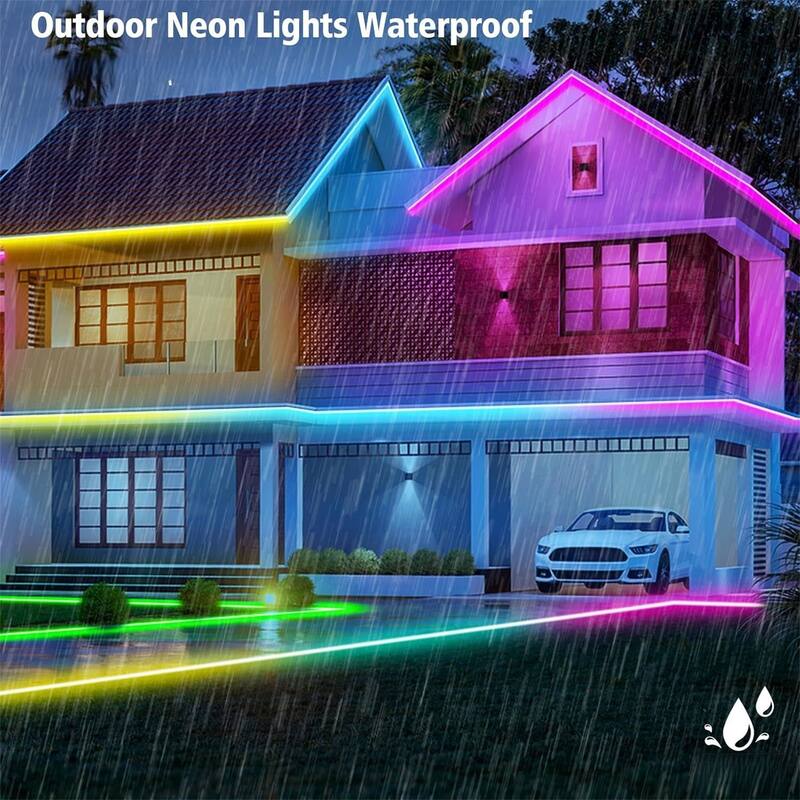 32.8Ft RGB Neon LED Strip Lights with App Control, Music Sync