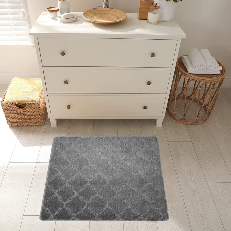 Machine Washable Kitchen & Bathroom Mat, Slip Resistant Backing