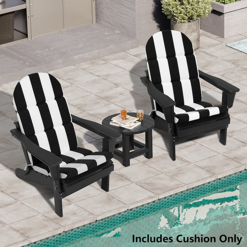 Patio Outdoor Adirondack Chair Cushion with Ties
