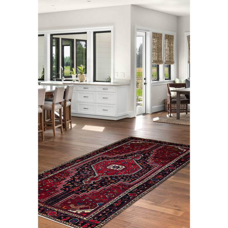 ECARPETGALLERY Hand-knotted Anatolian Vintage Red Wool Rug - 5'9 x 11'5