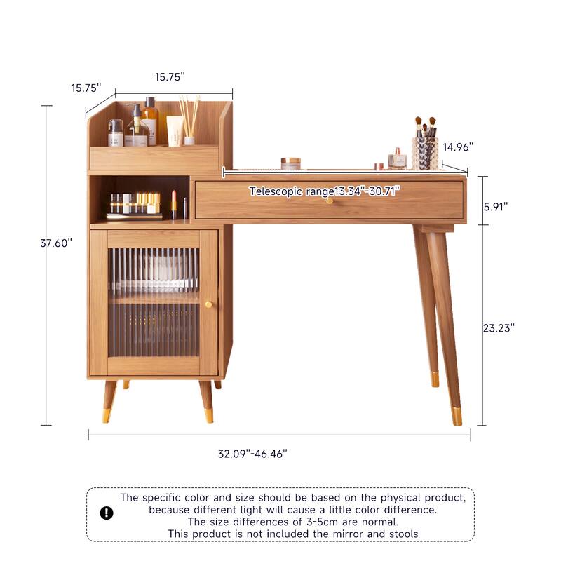JASIWAY Modern Simple Makeup Vanity Dressing Table