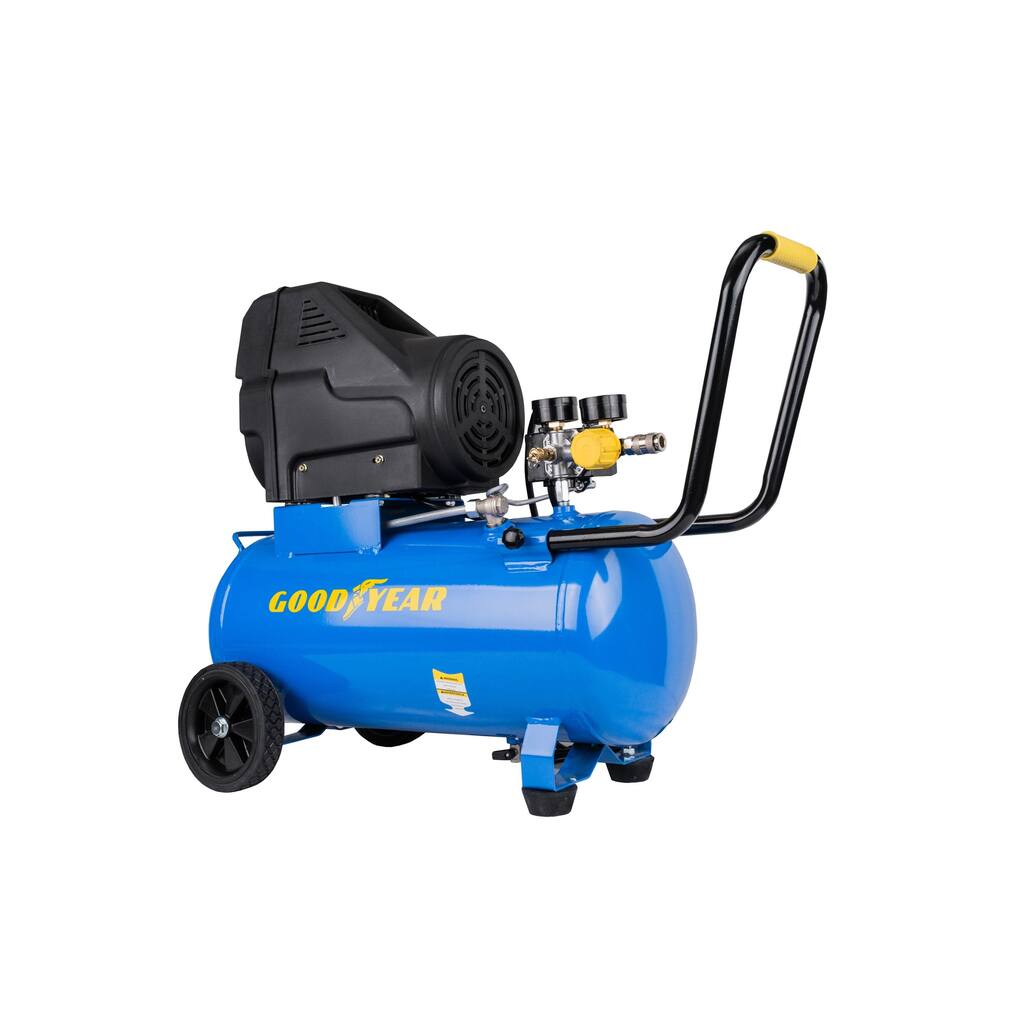 Goodyear 8 Gallon 150 PSI Oil Free Portable Horizontal Electric Air Compressor - 8 Gallon