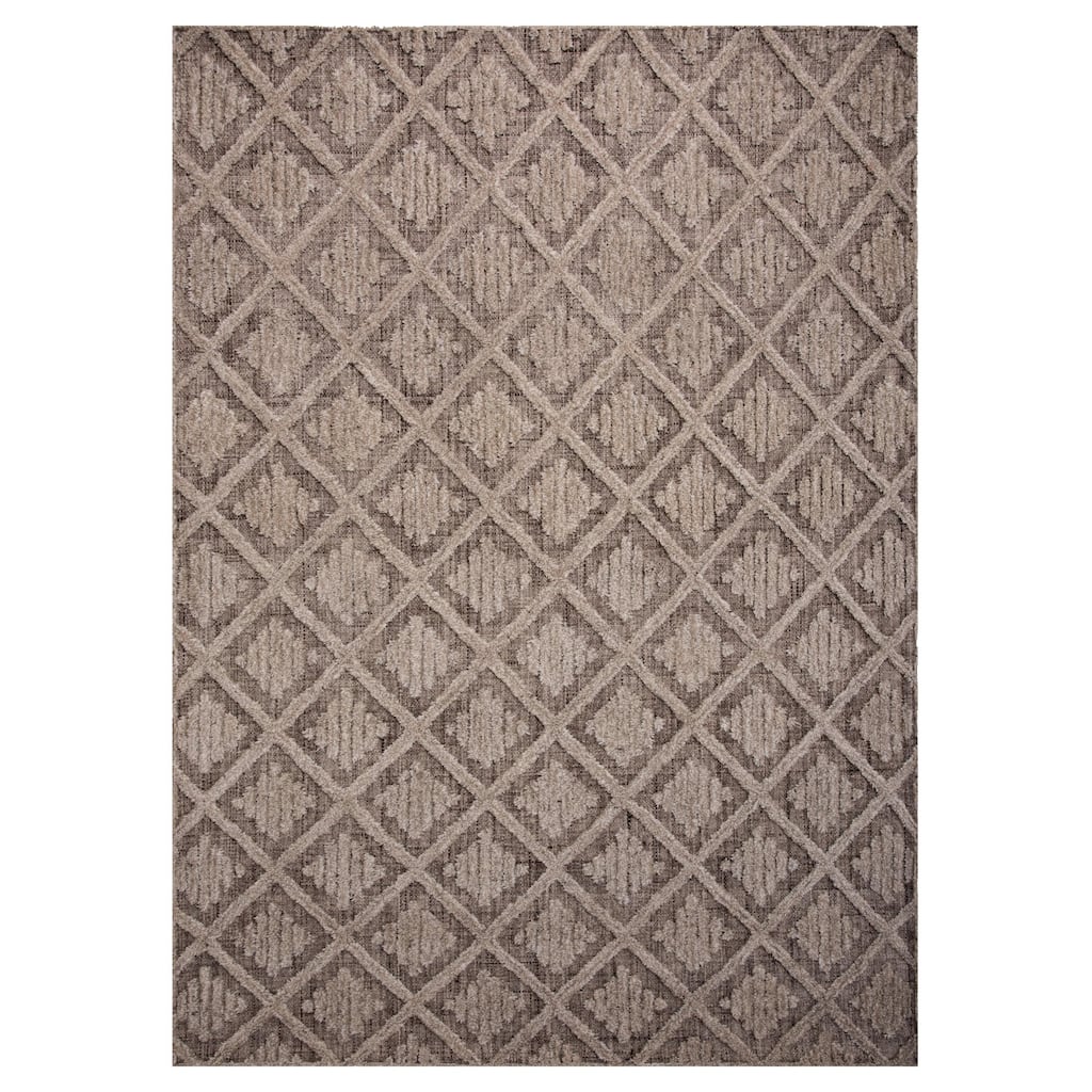 Alora Decor Century Hand-tufted Diamond/Geometric Rug