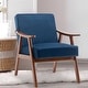 preview thumbnail 4 of 83, Homy Casa Mid-Century Modern Accent Chair, Solid Wood Frame, Extra-Thick Backrest, Wingback Lounge Chair Indoor