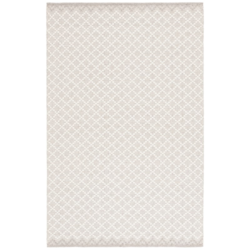SAFAVIEH Hand-Woven Vermont Dedra Transitional Wool Rug - 3' x 5' - Grey/Ivory