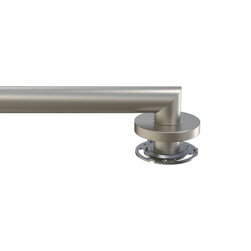 Keeney Architectural Grab Bar 1.25 Dia x 16 in., Brushed Nickel - 16-in