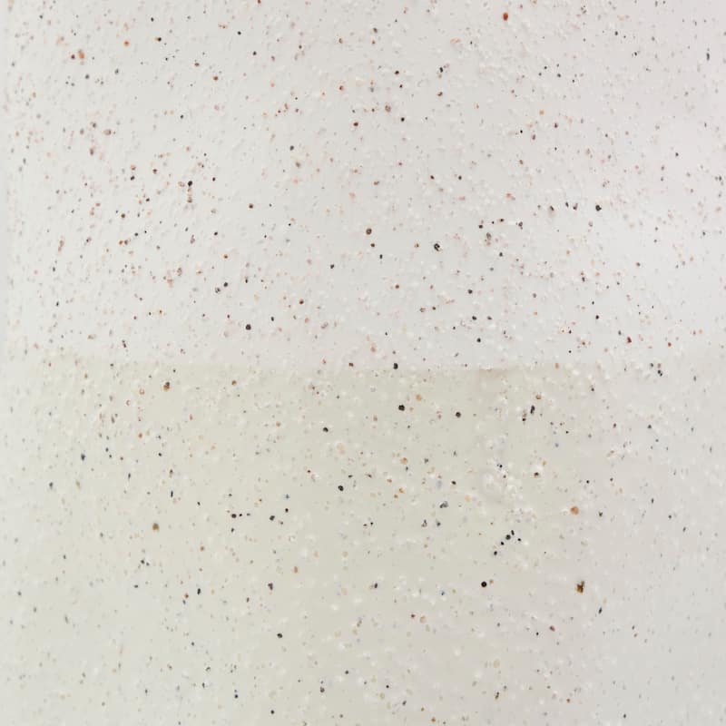 Cream Ceramic Abstract Wavy Vase with Textured Speckled Detailing