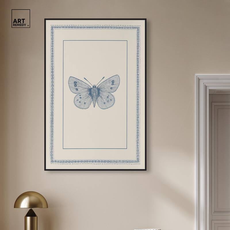 Blue Butterfly I Canvas by Art Remedy