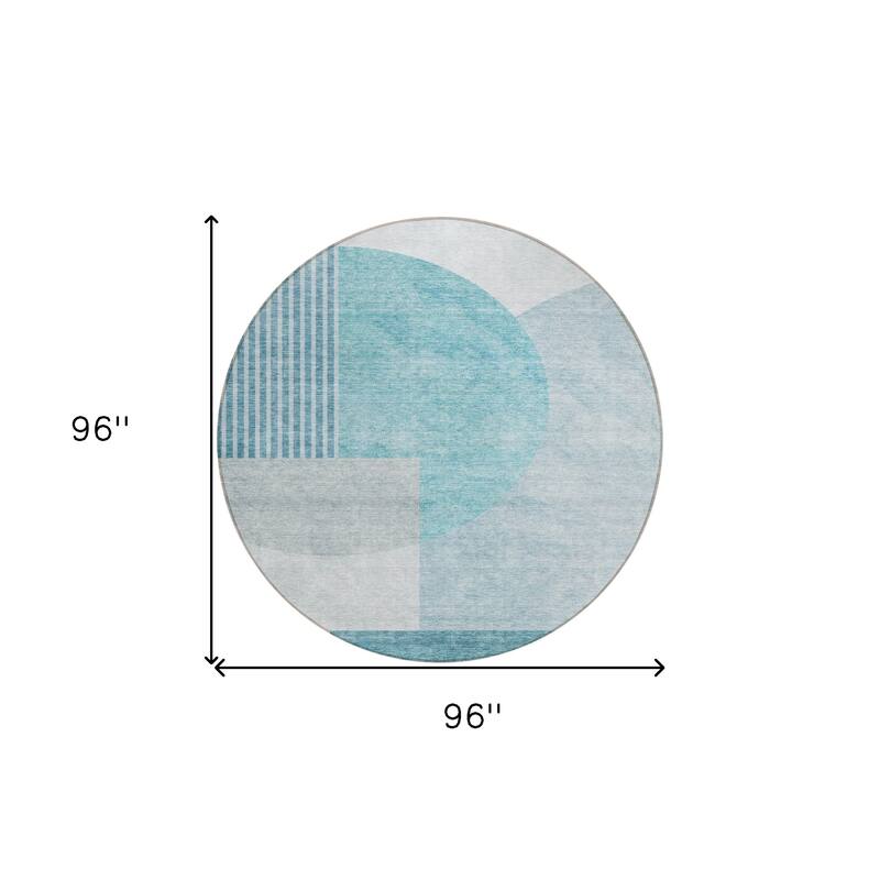 HomeRoots Geometric Transitional Rectangle Outdoor Rug