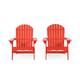 Hanlee Outdoor Rustic Acacia Wood Folding Adirondack Chair (Set of 2) by Christopher Knight Home