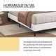 preview thumbnail 25 of 59, alazyhome Upholstered Platform Bed Frame with Button Tufting Headboard