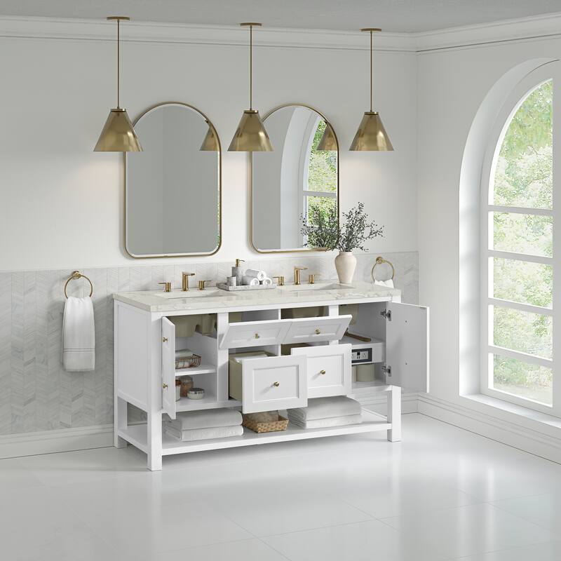 Breckenridge 60" Double Vanity, Bright White - 60D