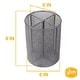 preview thumbnail 3 of 1, YBM Home Silver Mesh Quartet Cup Utensil Organizer Caddy