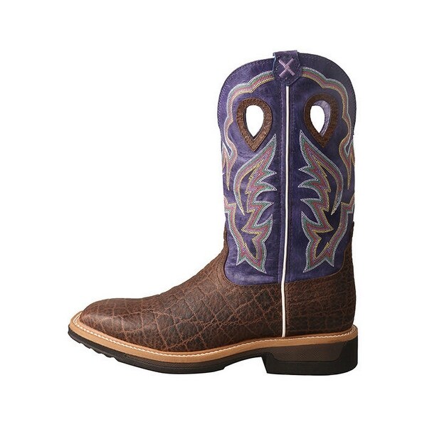 purple work boots